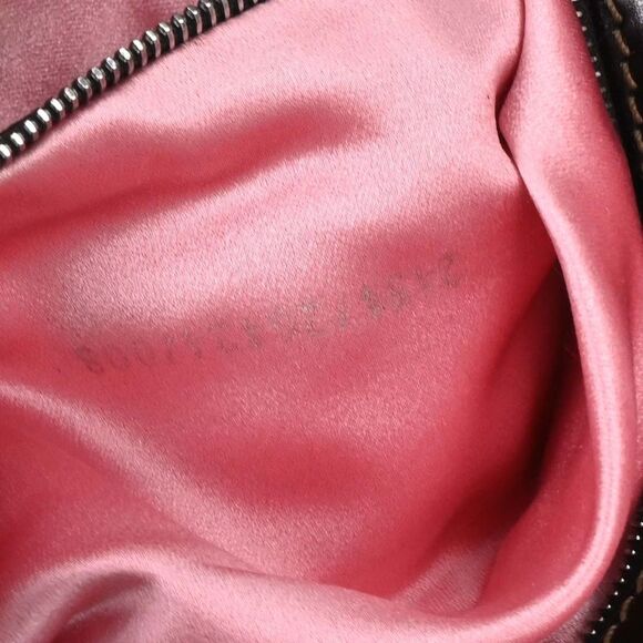 Fendi Vintage Baguette Shoulder Bag Embellished Denim Brown Beads,Cotton,Leather - Picture 9 of 10